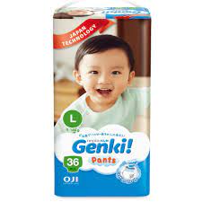 Ugh, too many beers last night. Genki Diaper Pants Jumbo Size 36 Pieces Large