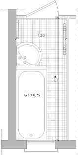 Agencement Une Salle De Bains Couloir Avec Baignoire Salle De Bains Couloir Plans Petite Salle De Bain Salle De Bains Etroite