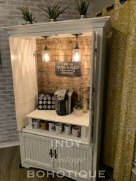 Sold Custom Armoire Coffee Bar Coffee Station Beverage Etsy Coffee Bar Home Furniture Makeover Bars For Home