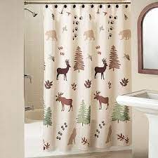 Curtain Idea Cabin Shower Curtain Lodge Shower Curtain Curtains