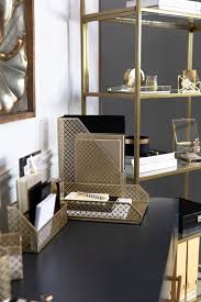 Whether you're looking for a fun little activity kit or a pad and colored browse our selection of office supplies today—your certain to find just the thing for yourself as well as your friends, family, and coworkers. Blu Monaco Gold 5 Piece Cute Desk Organizer Set Cute Office Etsy In 2020 Gold Office Decor Desk Organizer Set Desk Accessories Office