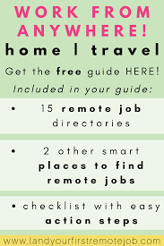 Work From Anywhere How To Get Your First Online Job Today Land Your First Remote Job Remote Jobs Online Jobs Work From Home Jobs