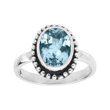 Silpada Sandbar Natural Blue Topaz Ring In Sterling Silver Sandbar Ring Silpada