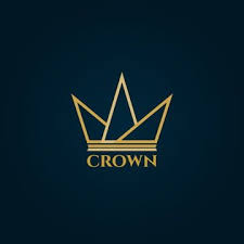 تاج شعار التصميم logo design crown logo design