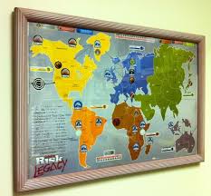The risks you take in risk legacy are not like those in any other board game. Risk Legacy Image Boardgamegeek Framed Risk After Playing Through The Packs Legacy Risk Frame
