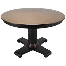 Round Copper Top Dining Table With Steel Pedestal Base Round Pedestal Dining Round Pedestal Dining Table Pedestal Dining Table