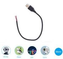 Amazon.com: EAHOSUCC 20AWG USB Male Cable Ends, 1PCS 0.3M/1FT USB A Male 2  Pin Bare Wire 12V 5A Power Pigtail 2 Wire Open End Cable for DIY,USB Plug  ...