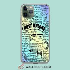 Post Malone Rainbow Lyrics Collage Iphone 11 Case Custom Phone Cases Collage Iphone Custom Iphone Cases Iphone Case Protective