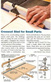 If you have an older table saw, or a lower cost one, the fence that comes with it is usually not very good. Small Parts Crosscut Sled Plans Table Saw Tips Jigs And Fixtures Woodarchivist Co Cool Woodworking Projects Woodworking Plans Beginner Diy Table Saw Fence