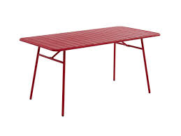 Table creation 1000 esstisch holz tischdesign holztisch design. Gartentisch Esstisch Mirmande Metall B 160 Cm Rot Jetzt Gunstig Online Kaufen