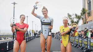 Traveling to the sunny spanish enclave in northern africa, the mixed relay world champion made sure her long winter of training did not go unrewarded in the first race of her season. Cassandre Beaugrand Dominates Super League Tri Aqu Athlon Jersey 2019 Elite News Tri247 Com