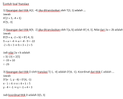 Latihan soal translasi kelas 9. Kumpulan Contoh Soal Translasi Dan Refleksi Serta Pembahasannya Lengkap Masharist