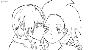 Anime is a style of film, cartoon and television animation originated from or associated with japan. Momo Yaoyorozu Coloring Pages Aniyuki Anime Portal