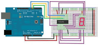 Arduino 74hc595 Shift Register And A 7 Segment Led Display Arduino Shift Register Segmentation