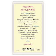 Santino Icona Della Sacra Famiglia Preghiera Per I Genitori Ita 10x5 Vendita Online Su Holyart