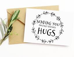Download Svg Sending You Socially Distant Hugs Social Distance Svg Etsy Hand Lettering Cards Birthday Cards For Friends Cards For Friends