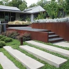 Split Level Garden Outdoor Design Ideas Pictures Remodel And Decor Contemporary Landscape Design Modern Landscaping Modern Landscape Design