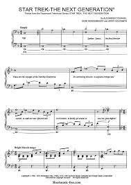 Star Trek Sheet Music The Next Generation Sheet Music Piano Sheet Music Free Star Trek