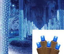2 X 8 Blue Led Net Style Tree Trunk Wrap Christmas Lights Brown Wire Walmart Com Walmart Com