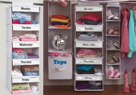 Days of the week closet organizer. Hanging Closet Organizer Sirgo