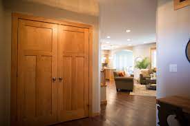 Interior Doors This Warm And Cozy Entry Into Living Room Includes A Set Of Three Panel Double Doors In Clea Interior Panel Doors Doors Interior Panel Doors