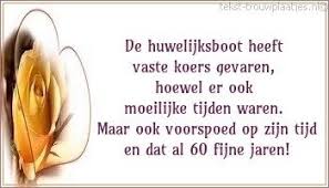 Leuke Huwelijksjubileum 60 Jaar Tekst Plaatjes