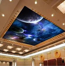 3d Wallpaper Mural Night Clouds Star Sky Wall Paper Background Interior Ceiling Ceiling Art 3d Wallpaper Mural Mural