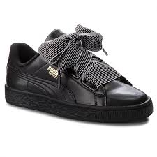 Puma womens basket heart patent rg sneakers white copper rose size 7.5 m us. Sneakers Puma Basket Heart Wn S 365198 01 Puma Black Sneakers Halbschuhe Damenschuhe Eschuhe De