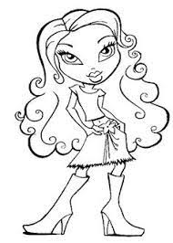This collection contains the most girlish coloring pages to make the dreams of your little princess come true. 13 Bratz Ideas Printable Coloring Pages Coloring Books Coloring Pages For Girls