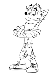 This jumping crash bandicoot coloring page was posted in the coloring pages category. Crash Bandicoot 8 Coloring Page Free Printable Coloring Pages For Kids