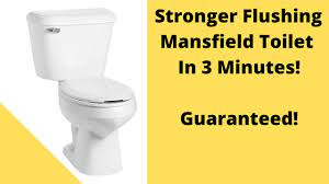A 5 gallon bucket of water goes down the toilet almost as fast as i can pour it in. Stronger Flush On A Mansfield Toilet In 3 Minutes Guaranteed Youtube