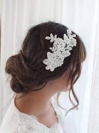 French Lace Wedding Hair Piece French Lace By Theworldofbrides 42 00 Bridal Hair Accessories Wedding Hair Accessories Lace Hairpiece