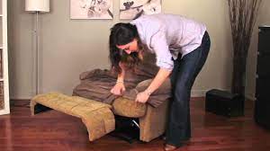 Each sofa cover is made to fit any upholstered sofa, loveseat, or armchair with removable square or t cushions seat, round, or square upholstered arms. How To Install A Recliner Slipcover By Caber Sure Fit Inc Youtube