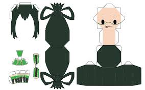 Asui Tsuyu Chibi Papercraft By Julietruth On Deviantart Anime Crafts Anime Paper Paper Doll Template