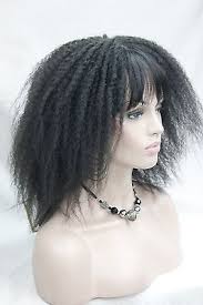 Curly Medium Length Off Black 2# Wig