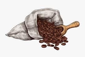 Download Premium Illustration Of Hand Drawn Coffee Beans In A Bag 1208984 Coffee Beans Coffee Illustration Coffee Drawing