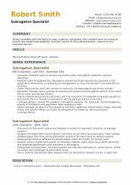 May 16, 2019 · subrogation clause. Subrogation Specialist Resume Samples Qwikresume