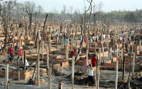 After The Fire In Goldhap Camp Bhutanese Refugees South East Nepal Refugee Camp Refugee Crisis Refugee