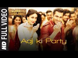 Aaj Ki Party Full Video Song Mikasingh Movie Bajrangibhaijaan Http Www Videosfornews Com Videoview Aaj Bollywood Music Videos Salman Khan Bollywood Music