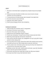 Permainan guli, yang juga dinamakan sebagai kelereng, merupakan permainan tradisional melayu yang. Cara Bermain Guli