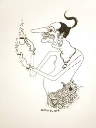 Gambar sketsa dapat digambarkan sebagai salah satu karya seni paling murni. Gambar Wayang Petruk