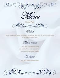It is crucial to prepare a plan for menu of a dinner party. Create An Elegant Menu For Your Next Dinner Party This Template Makes It Easy Just Select Any T Menu Template Word Menu Template Free Printable Menu Template