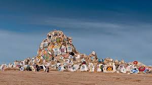 The Rock Pile Near The Entrance To Fort Irwin California This Shows Just One Side Of The Rock Pile And Other Painted Fort Irwin Barstow California California
