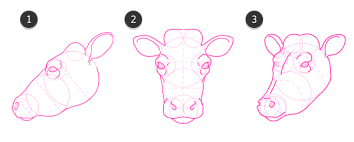 How To Draw Animals Cows And Other Bovines Cow Drawing Cow Art Cow Painting