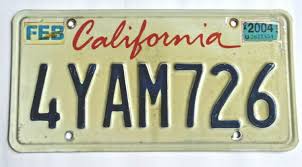 Black And Yellow California License Plate 9 99 2004 California License Plate Tag Man Cave Collectible California License License Plate License Plate Crafts