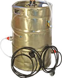 15.5 gal ss beer keg, with insulation for improved 'up to heat' times; Heat Control Distilling Rainier Distillers