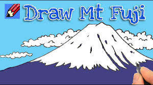How To Draw Mount Fuji Real Easy Step By Step Mount Fuji Easy Drawings Fuji