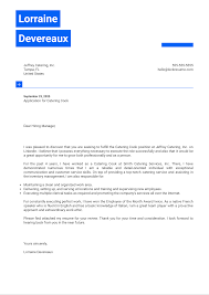 Catering Cook Cover Letter Example Kickresume