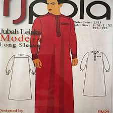 Reka bentuk kurta pathani pakistani ini akan membuat anda dibuat dari kain kain, pola kurta pathani ini akan meminjamkan rupa glamor yang sempurna. Pola Jahitan Jubah Lelaki Moden Long Sleeve Design Craft Craft Supplies Tools On Carousell