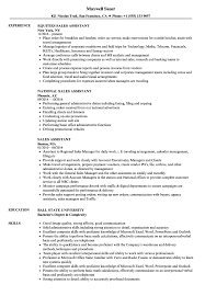 Sales Assistant Resume Samples Velvet Jobs